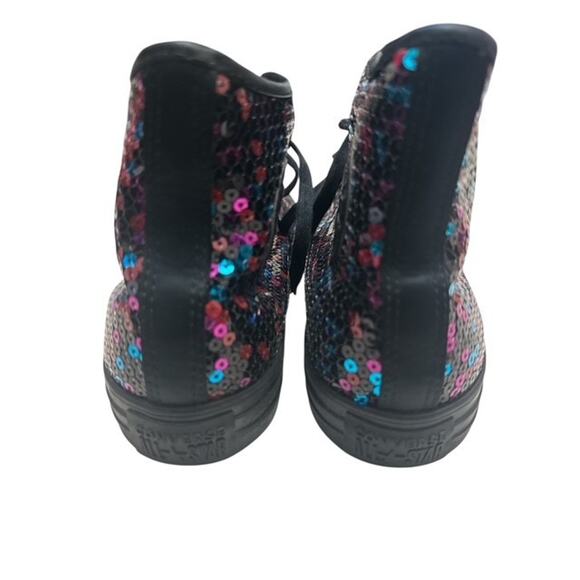 Converse CTAS Sneakers Women 10.5 Colorful Sequins Bling High Athletic 562443C - Picture 9 of 9
